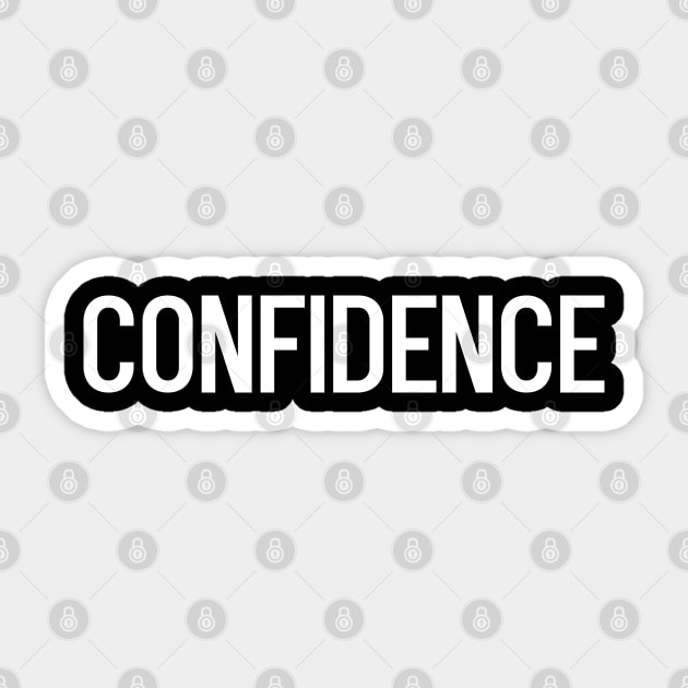 Confidence Sticker by NotoriousMedia